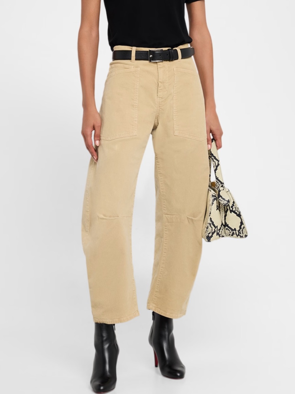 Nili Lotan NWT Shon Corduroy Pant Cotton Sabbia Tan Size 4